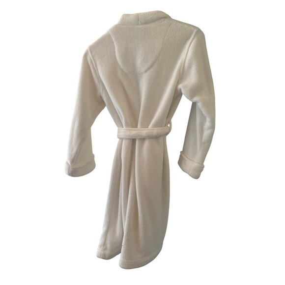 Lauren Ralph Lauren Plush White Bath Lounge Robe Small - Picture 4 of 4